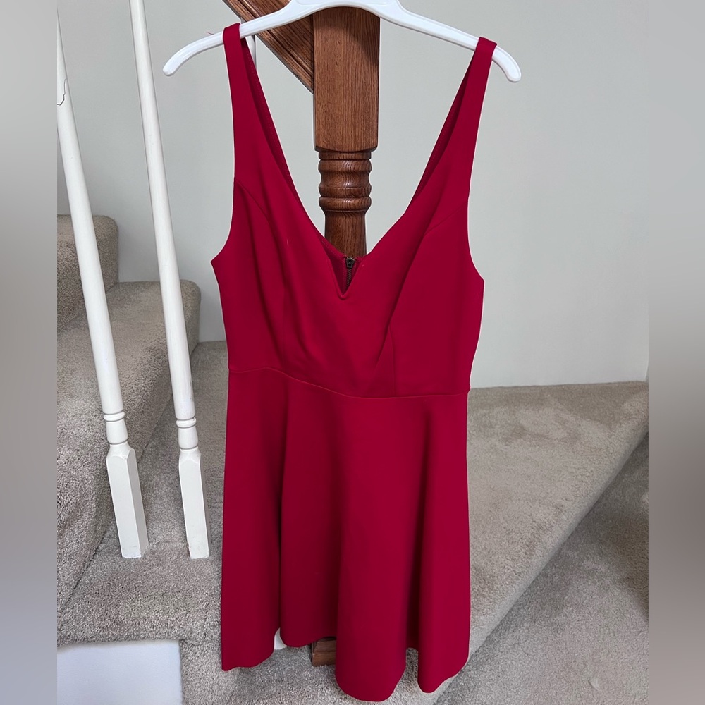 NWT Urban Outfitters Red Sweetheart neckline mini dress, size M